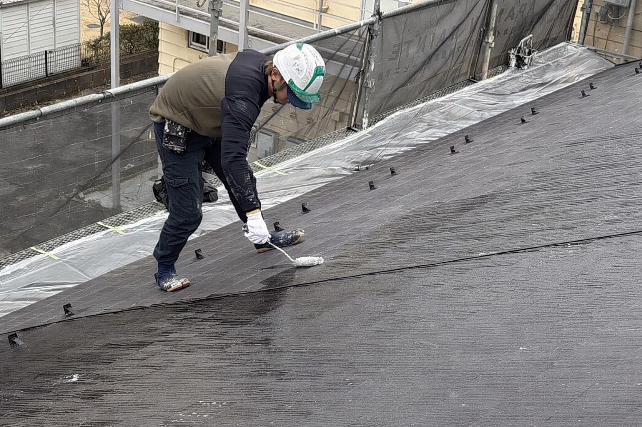 下塗りによる吸い込み止め処理